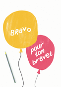 Bravo pour ton brevet en ballons colorés